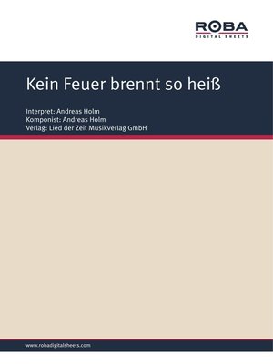 cover image of Kein Feuer brennt so heiß